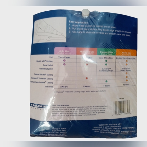 Ironing Board Cover & Pad ONLY One Size - Picture 3 of 4